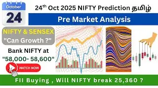 Nifty 50, Sensex Bank #nifty Prediction | 24th OCT 25 | Stock market Tomorrow  #niftyprediction
