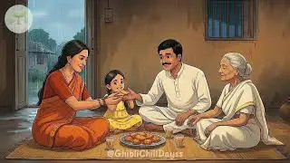 Monsoon in an Indian Village: Rain, Leaks & Hot Pakoras 🌧️☕ | Deep Sleep & Relaxing Anime