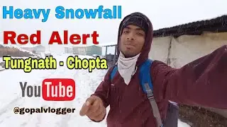 Tungnath trek fresh Snow🥶 // Winter 2022 - Red -Alert ❌ | Chopta | #gopalvlogger #poppinbom