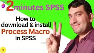 How to download process macro || How to install process macro in SPSS || Imtiaz Khan