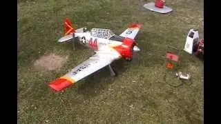 Maiden Flight Of Bill's AT6 Texan By Seagul Models
