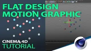 Cinema 4D FLAT design motion graphic TUTORIAL