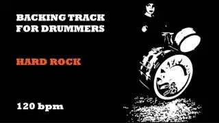 Hard rock Backing Track FOR DRUMS - 120bpm - with Bass and electric Guitar tracks (NO DRUMS)