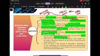 CARO 2020 Application ( Revision ) | CA INTER AUDIT | CH 8
