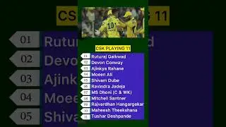 CSK playing 11 VS RR today #shorts #csk