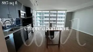 EMPTY APARTMENT TOUR: 885 sq ft 1-bedroom apartment living with my partner, DC metro area