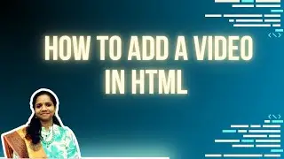 🚀 HTML: How to add video in HTML🎮