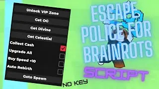 ESCAPE POLICE FOR BRAINROTS Script | No Key | INFINITE BRAINROTS | Pastebin 2026 l MOBILE/PC