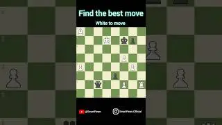 Find the best move, white to move #chess #chessstrategy #shorts