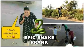 EPIC SNAKE PRANK 🐍 | FAKE SNAKE PRANK VIDEO ON PUBLIC | YEDE FRIENDS