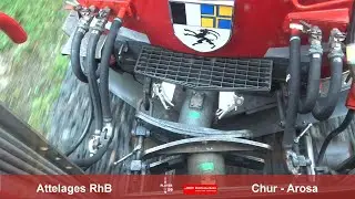 Rh&auml;tische Bahn - RhB - Attelages en action