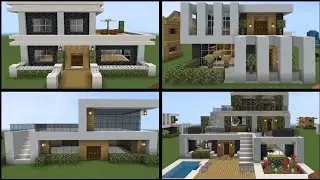 Minecraft: 4 Easy Modern House Builds 🏠✨ (Beginner Friendly)
