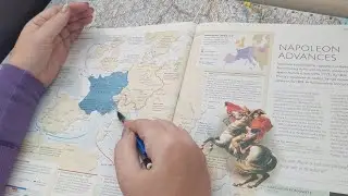 ASMR ~ Maps of Napoleonic Wars & French Revolution! ~ Soft Spoken Tracing 🐈&zwj;⬛