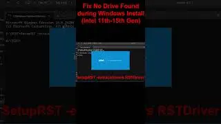 Fix No Drive Found during Windows Install (Intel 11th-15th Gen) #windows1125H2 #windows11 #microsoft