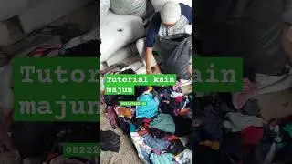 tutorial kain majun warna dan kain majun putih , silahkan di coba
