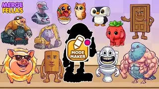 Merge Fellas Italian Xmas Brainrot Maker Mode 12 Gameplay | NEW MODE - Reaching Max Level