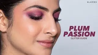 Bold & Sexy Plum Smokey Eye Makeup Look | Glitter Guide | New Year's Eve Makeup Look