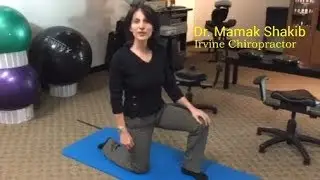 How to stretch hip flexor Psoas shown by Irvine Chiropractor