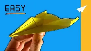 FLIES Over 150 Feet! Easy Jet Paper Airplane Tutorial (Super Long Distance Flight)