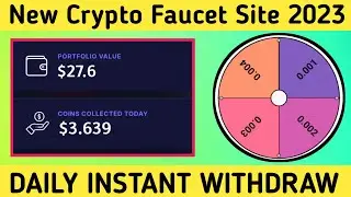 New Highpaying Crypto  Faucet Site 2023 || New Crypto Earning Site