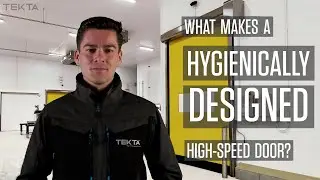 What makes a hygienically designed high speed door?