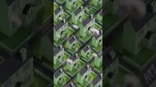 Infinite Suburbs | Geometry Nodes Animation