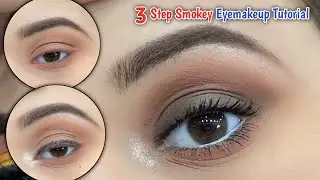 Try this!! Easy 3 Step Smokey Eyemakeup || Easy Tutorial for beginners...