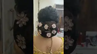 Engagement hairstyle / Messy bun #viralvideo #trending #tiktok ##youtube #youtubeshorts #786