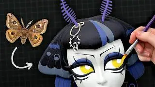 creating a *GOTH MOTH* sculpture