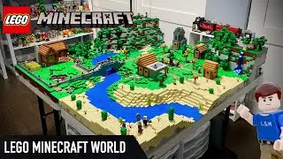 Огромный Lego Minecraft World MOC (полный обзор)