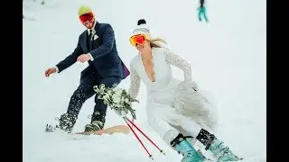 Ski Wedding on the Hahnenkamm Slope in Kitzb&uuml;hel Austria