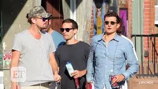 Leonardo DiCaprio, Orlando Bloom, and Tobey Maguire Take a Bro Stroll in NYC
