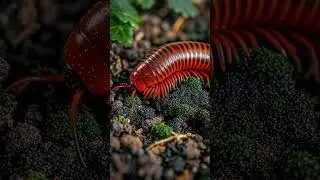 kaki seribu terbesar di seluruh dunia‼️😱 MILLIPEDE #kakiseribu #millipede #serangga