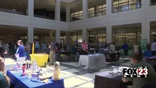 Video: BOK Financial employees meet with Tulsa nonprofits for first Giving Expo