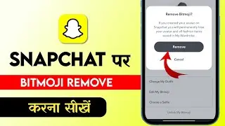 How to remove Bitmoji from Snapchat | delete profile on Snapchat | Snap pe Bitmoji remove kaise kare