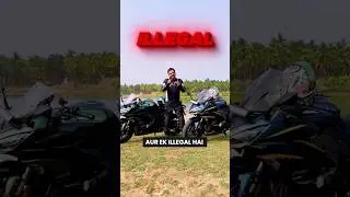 Wrapping Motorcycle is illegal! #modification #wrap #kawasaki