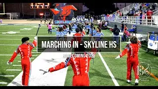 Skyline Raider Band - Marching In - Homecoming - 2025 