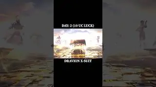 Only 10 UC?! 😳 Dravion X-Suit Day 2 Spin 🔥 | BGMI Lucky Moment #xsuit #bgmishorts