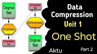Data compression unit 1 | Aktu 3rd Year Data Compression | Unit-1 One Shot Part 2| 5 PYQ Solutions