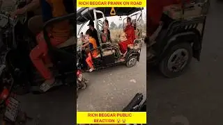 Rich beggar on Crazy 🤣 public reaction 😧😂 #shorts #shortsfeeds #india
