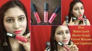 Новая косметика Matte Look Cosmetics Matte Crush Velvet Mousse Liquid Lipstick