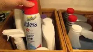 Organizing Your Stockpile of Cleaning Products In Your Laundry Room