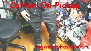 Bought A Pair Of Black Drake Cuffed Leather Jogger Pants At Cotton On :)