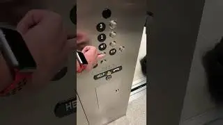 Brand New Tall Thyssenkrupp Mad BP Moon elevators at Collin college Preston ridge campus IT center