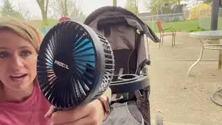 Review of FRIZCOL Stroller Fan - Built-in 10000mAh Battery Operated Fan(Use for 55Hrs)