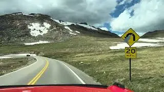 Bear Tooth Highway - Descent from Wyoming side 02 - To Cooke City, Montana