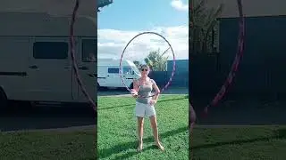 First beginner hula hoop trick | Hand spin | Let's Groove - Earth, Wind & Fire