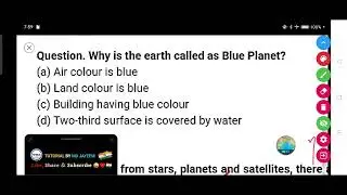 Why is the earth called as Blue Planet?