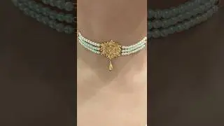 ❤ Beautiful Light Weight Gold Pearl Chik ❤️ #gold #pearl
