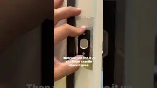 How I get the deadbolt striker lined up the first try #construction #helpfultips